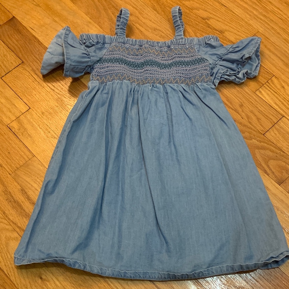 3/$15 Blue Off-Shoulder Toddler Girl 3T Dress